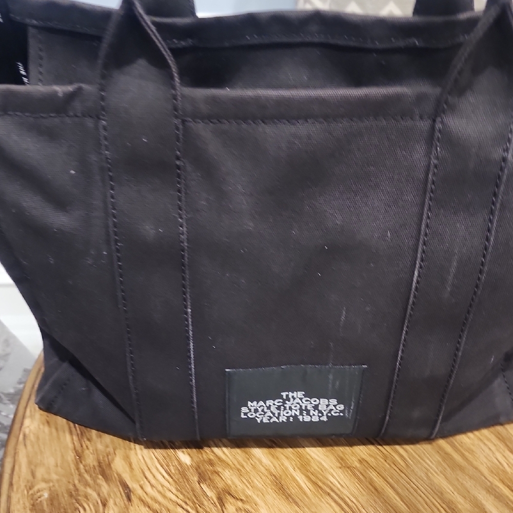 Marc Jacobs Black Tote with White Lettering - Picture 8 of 8